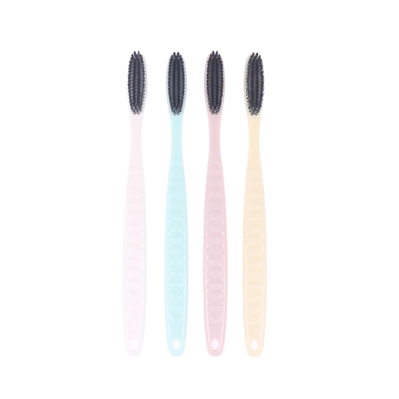 4-Pack Adult Long Head Toothbrush | Deep Clean Soft Bristles Adult Toothbrush Set QXL
