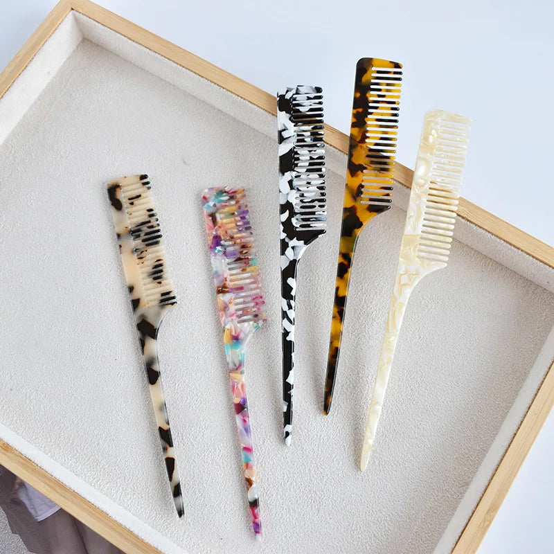 Rat Tail Comb | Multi-Colour Acetic Acid, Travel & Home Rat Tail Comb QXL
