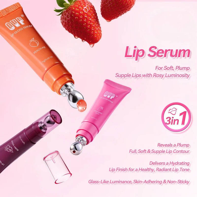 Fruit-Flavored Hydrating Lip Serum | Non-Transfer Moisturizer Lip Serum QXL