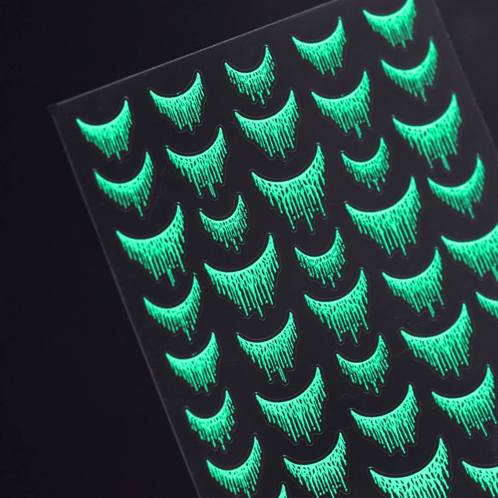 5D Glow-in-the-Dark Nail Stickers | Y2K Tassel French Tip Nail Art Stickers QXL
