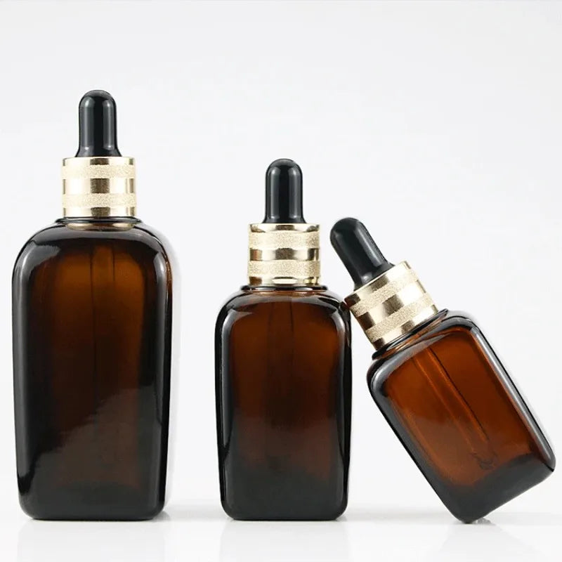 Amber Glass Dropper Bottles 10ml–100ml | Tincture & Serum Bottles Glass Dropper Bottle QXL