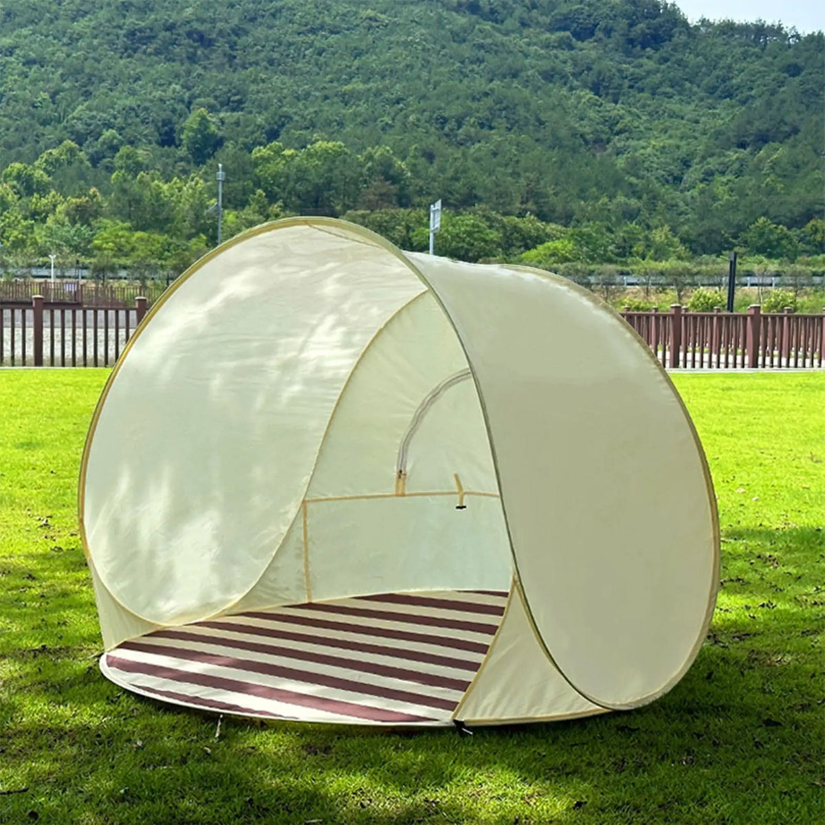 Pop-Up Beach Tent 3–4 Person | UPF 50+ Canopy Shelter Pop-Up Beach Tent QXL