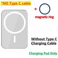 Magnetic Car Phone Holder 15W Wireless Charger Air Vent Mount Wireless Car Charger Mount QXL white no cable