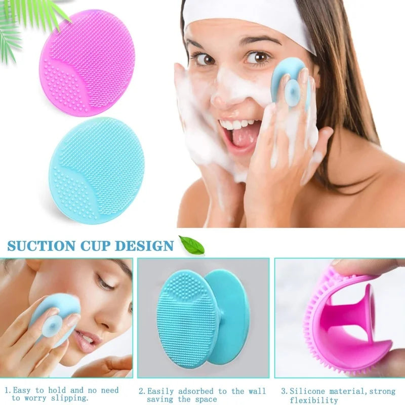 6-Piece Silicone Face Scrubber & Mask Applicator Set Silicone Face Scrubber QXL