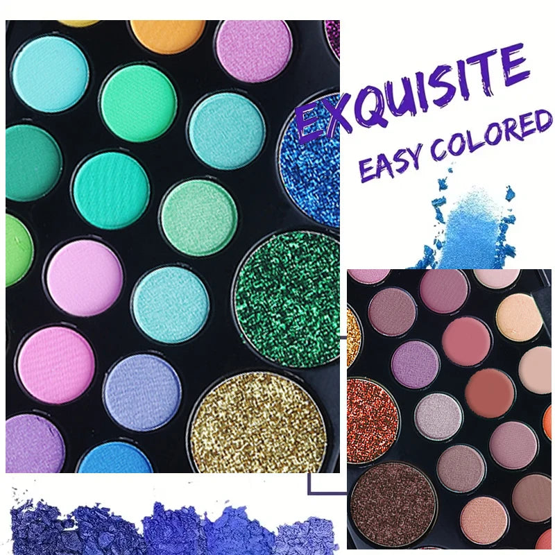 VERONNI 29-Color Eyeshadow Palette | Shimmer Matte Set Eyeshadow Palette Set QXL