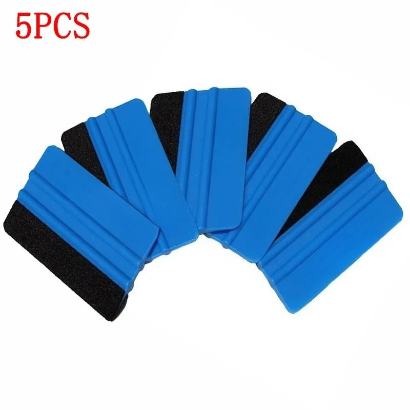 5-Pack Felt Edge Vinyl Wrap Squeegee | Car Film Tool Set Car Wrap Squeegee QXL