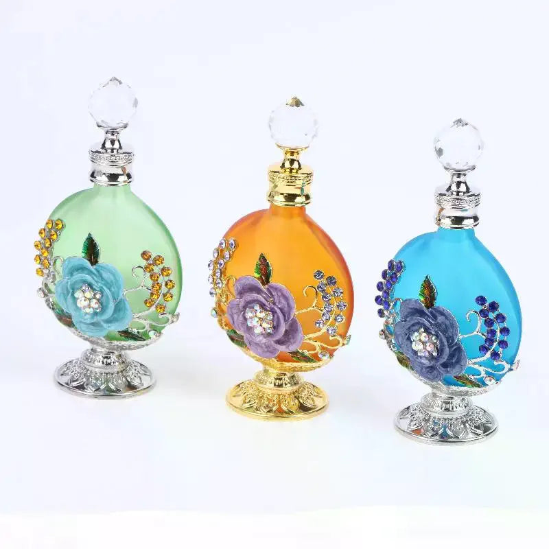 30ml Dubai Vintage Perfume Bottle | Crystal Flower Gift Perfume Bottle QXL