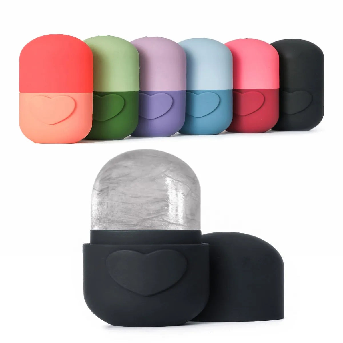 Heart-Shaped Ice Cube Tray – Facial Skincare & Food-Grade Skincare Ice Mold QXL