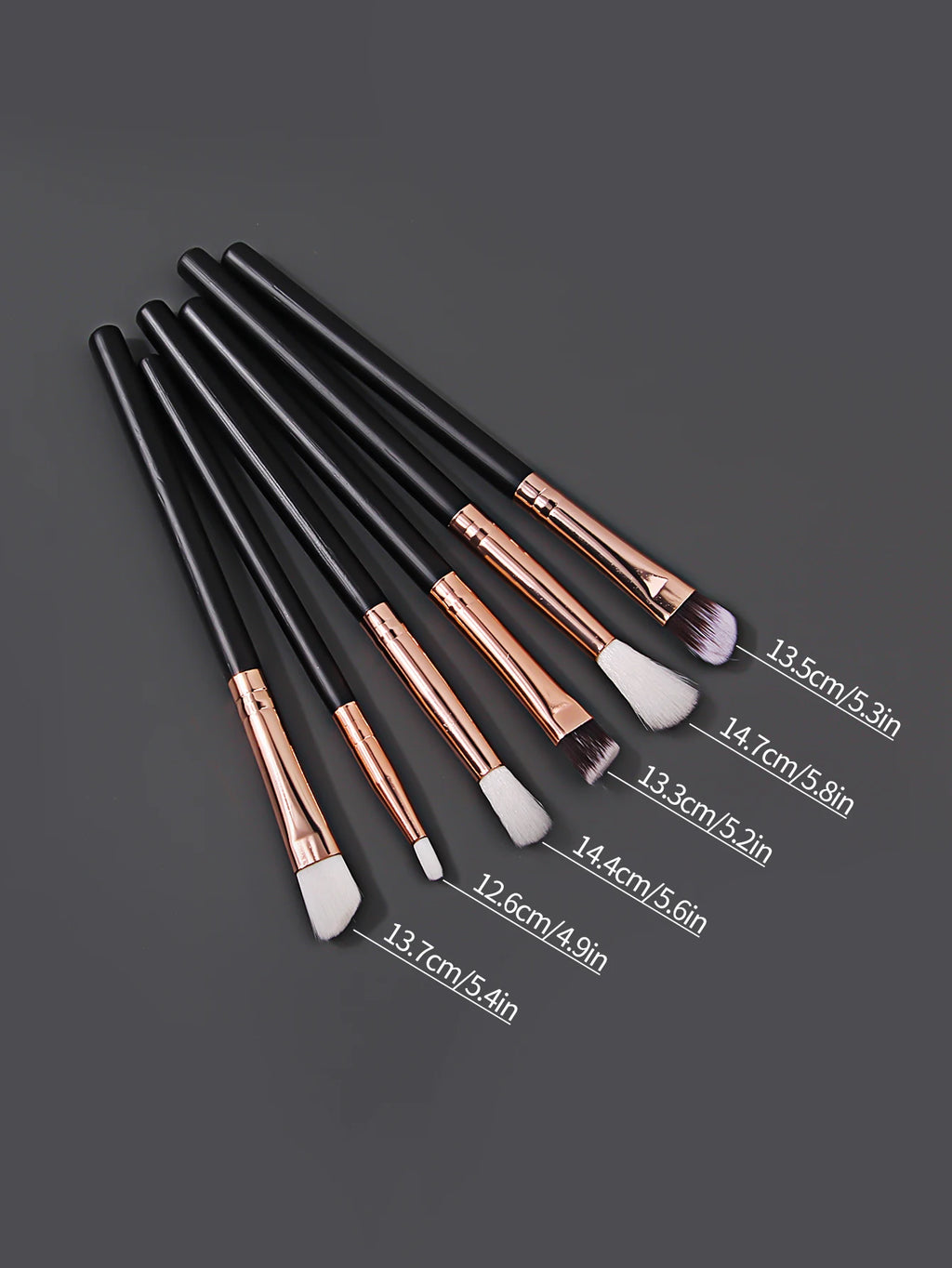 6-Piece Wooden Handle Eye Makeup Brush Set – Eyeshadow & Smudge Eye Makeup Brush Set QXL