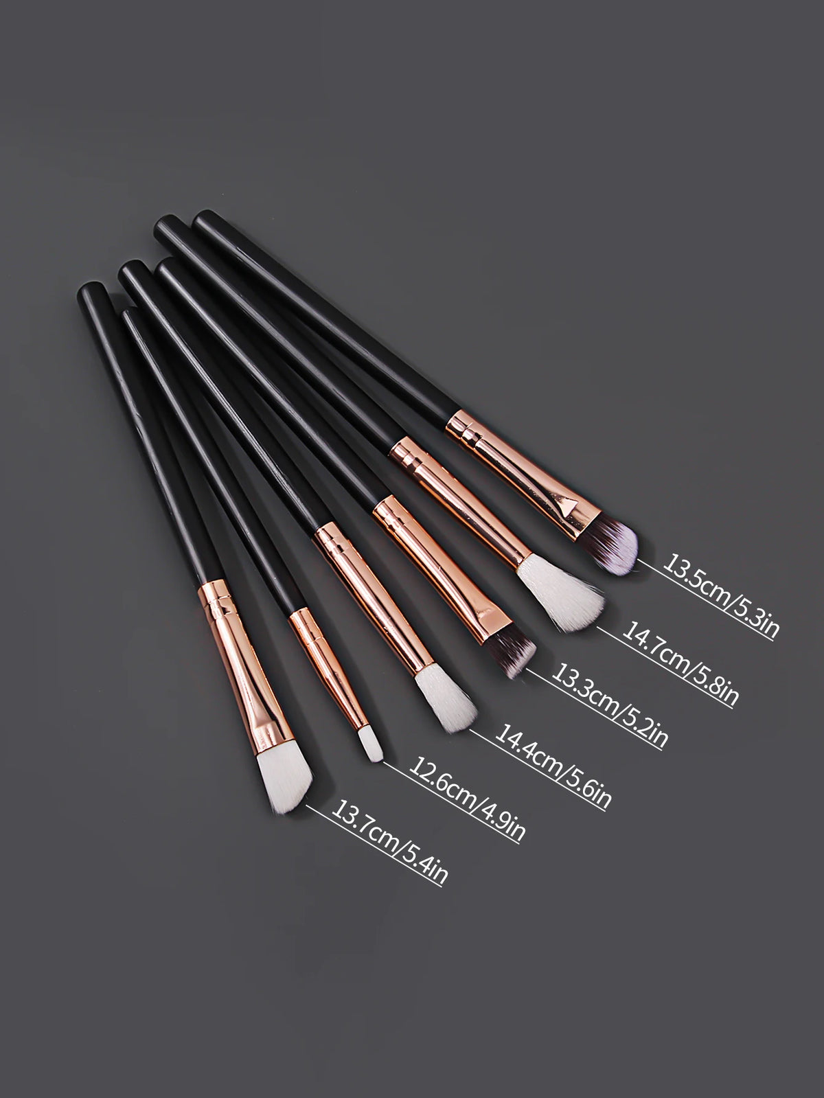 6-Piece Wooden Handle Eye Makeup Brush Set – Eyeshadow & Smudge Eye Makeup Brush Set QXL