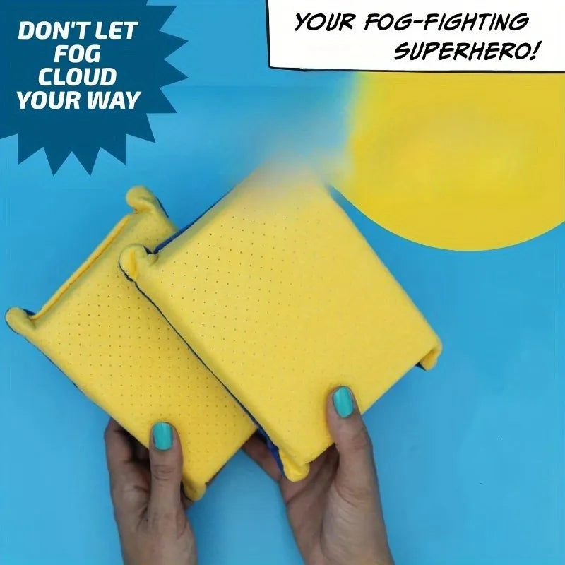 Super Absorbent Car Glass Demist Sponge Wipe Double-Sided Car Cleaning Sponge QXL