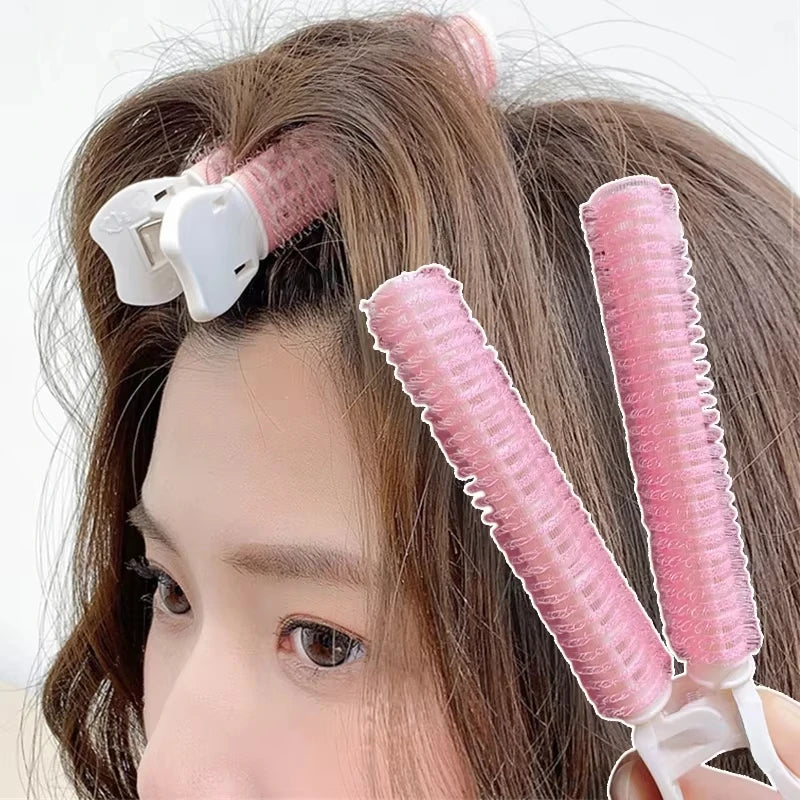 Heatless Hair Curler Clips | Overnight Bang Roller 1-2pc Heatless Hair Curler QXL
