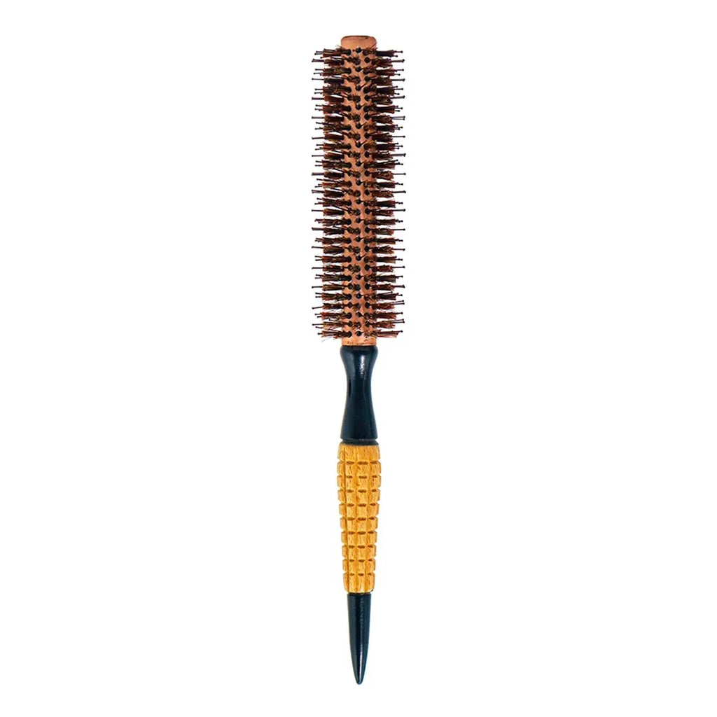 Wood Handle Boar Bristle Round Brush | Anti-Static Styler Boar Bristle Hair Brush QXL 233-10