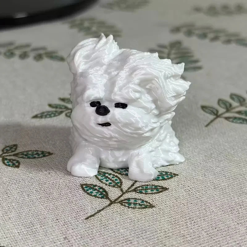 Minimalist Sketch-Style Puppy Statue | Unique Desk Decor Art Decorative Figurine QXL