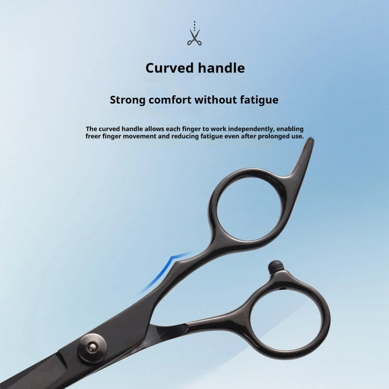 6-Inch Hair Scissors & Thinning Shears Barber Set | Stainless Hair Cutting Shears QXL