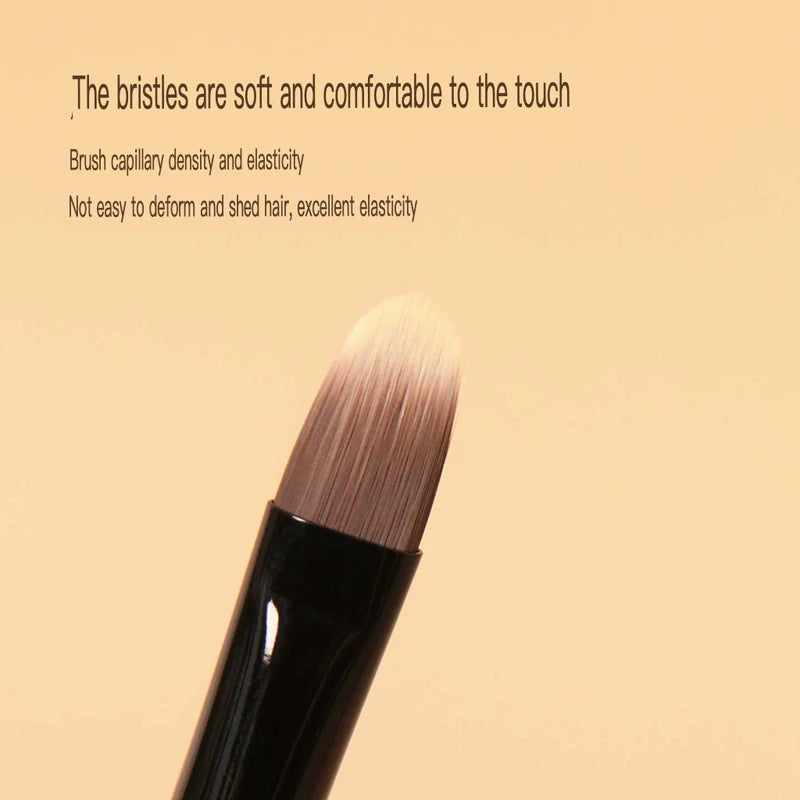 Walnut B52 Flat Concealer Brush | Tongue-Shaped Fiber Bristles Concealer Brush QXL