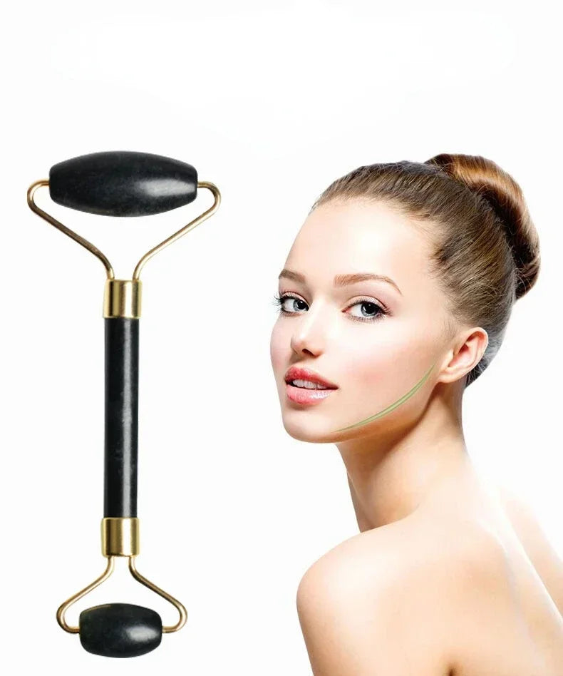 AVZER Natural Obsidian Face Roller | Facial Massager Tool Face Roller Massager QXL
