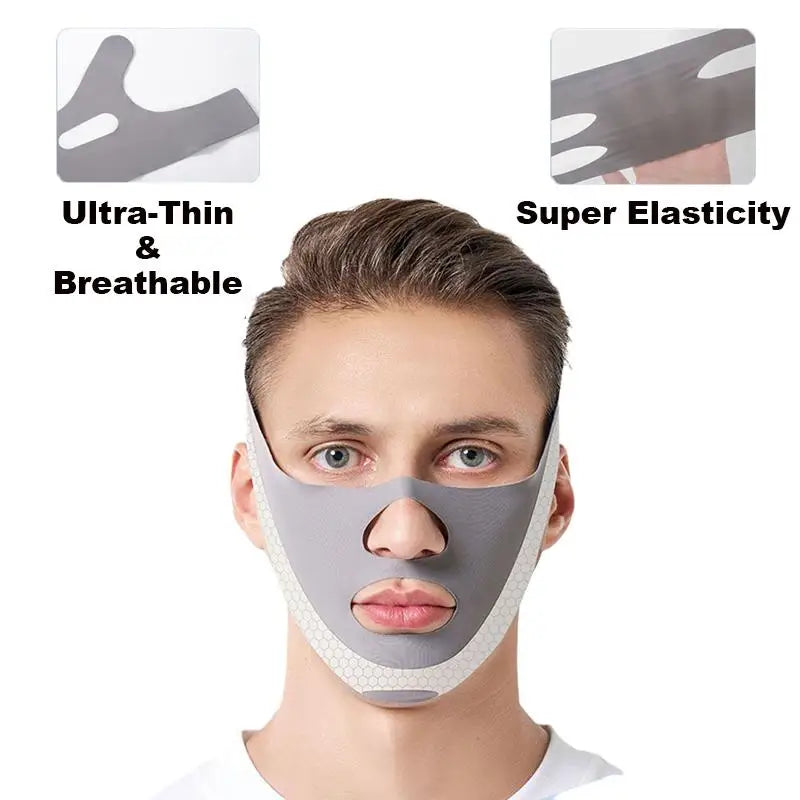 V-Line Face Lifting Bandage Mask for Men | Chin Shaper Face Lifting Mask QXL
