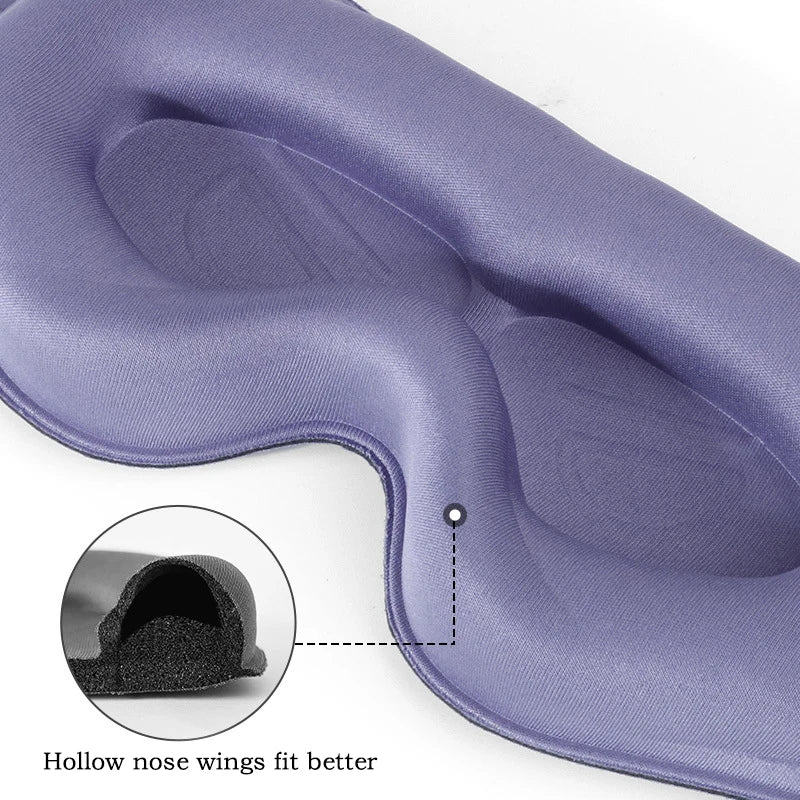 3D Contoured Sleep Mask – Memory Foam Eye Mask for Travel Sleep Eye Mask QXL
