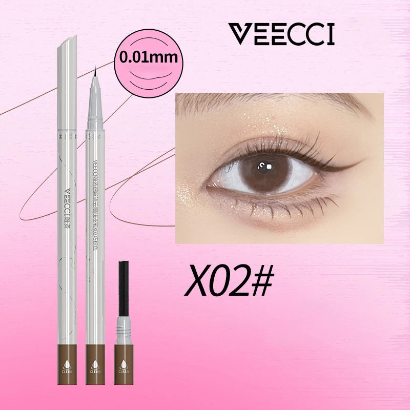 VEECCI Double-Ended Liquid Eyeliner – Waterproof & Long-Lasting Liquid Eyeliner Pen QXL
