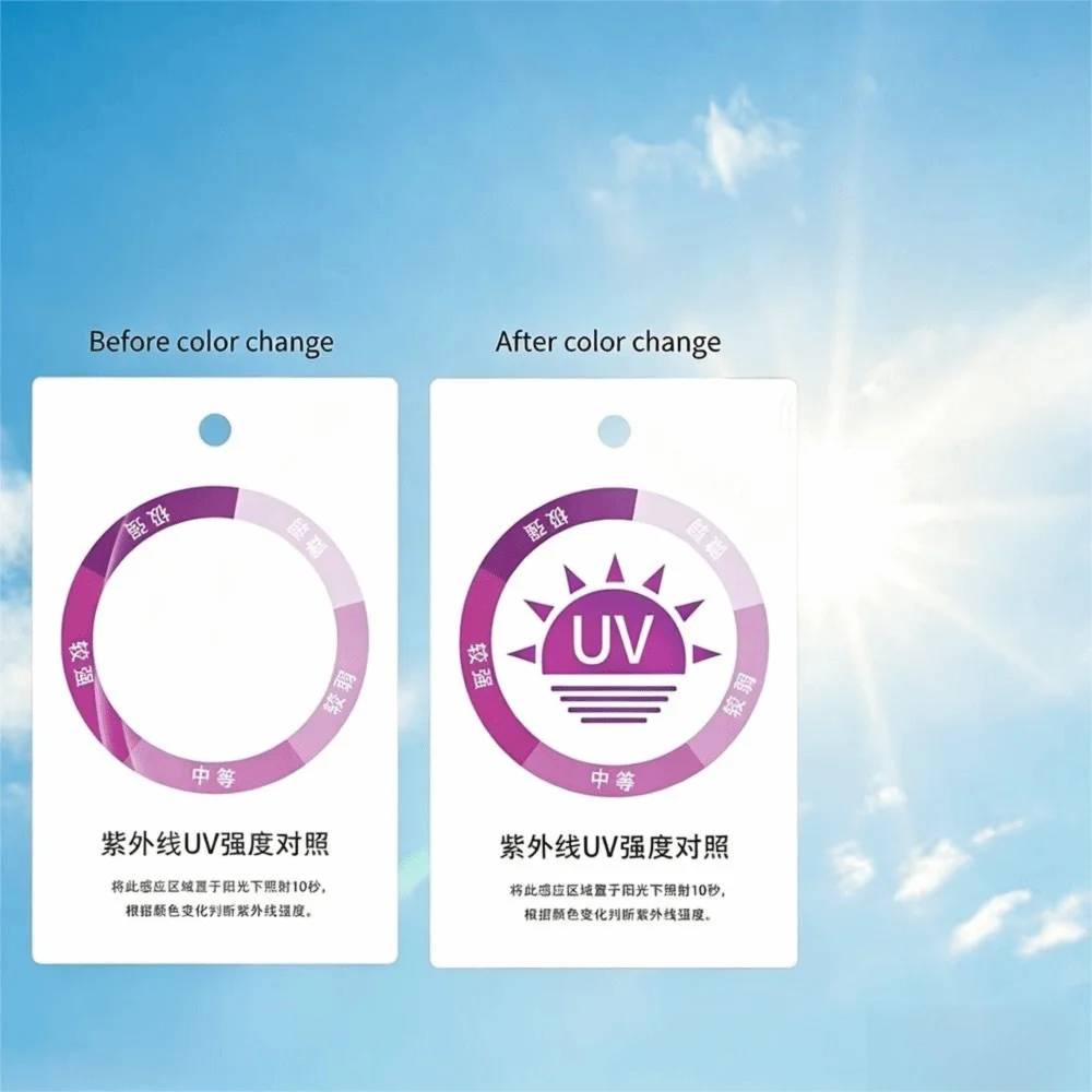 Reusable UV Test Card | Instant Sun Protection Sensor UV Sensor Card QXL
