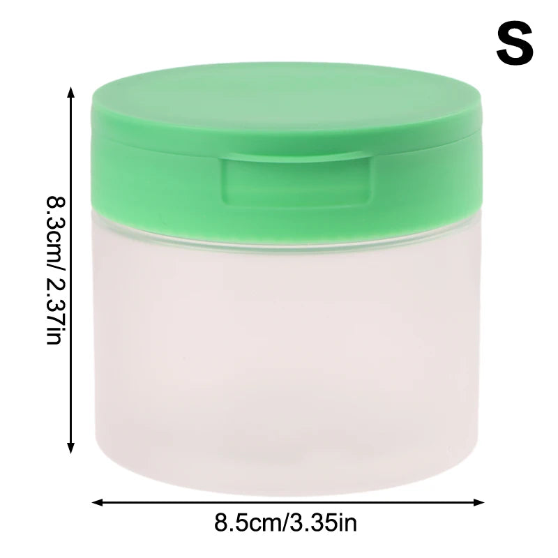 Flip-Lid Cosmetic Jar 250–350ml | Refillable Travel Container Cosmetic Storage Jar QXL