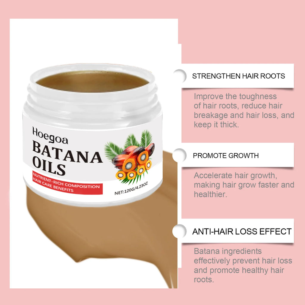 HOEGOA Batana Hair Oil | Organic Hair Mask – 120g Hair Treatment Oil QXL