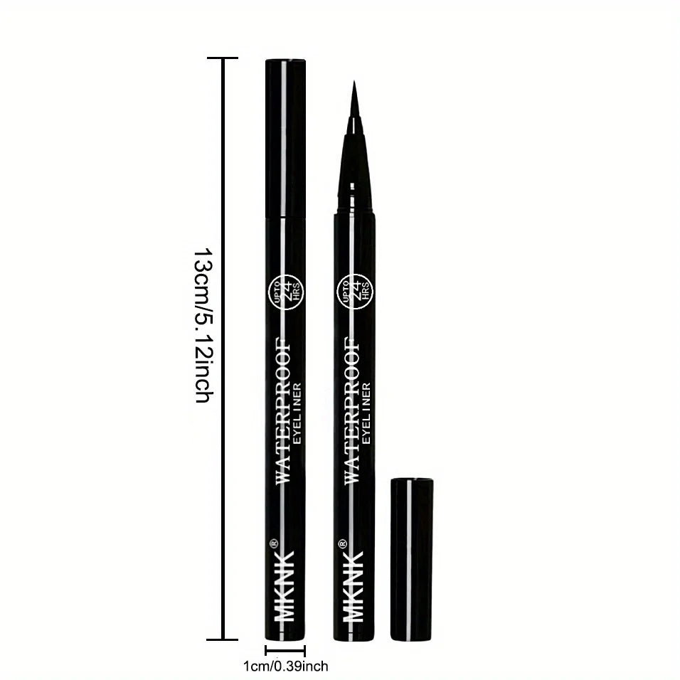 10-Pack Waterproof Black Liquid Eyeliner Pens | Long-Lasting Liquid Eyeliner Set QXL