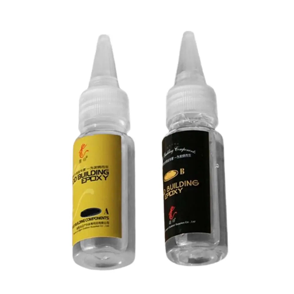 2-Pack Fishing Rod Epoxy AB Glue | Clear Repair Adhesive 20ml Fishing Rod Epoxy Glue QXL 5set