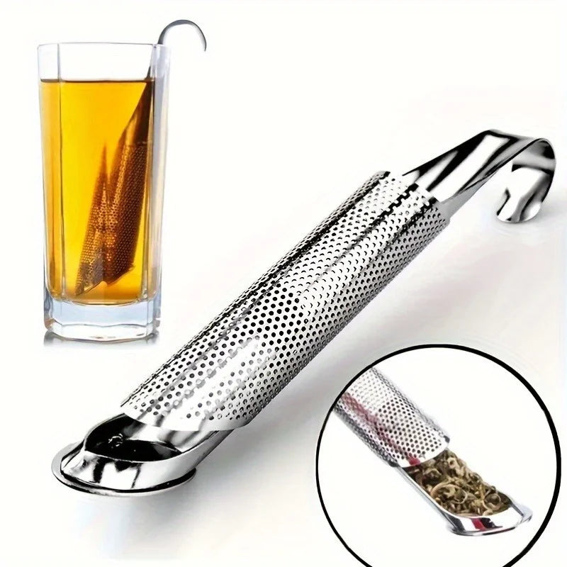 Stainless Steel Tea Infuser with Hook | Loose Leaf & Herbs Tea Infuser QXL