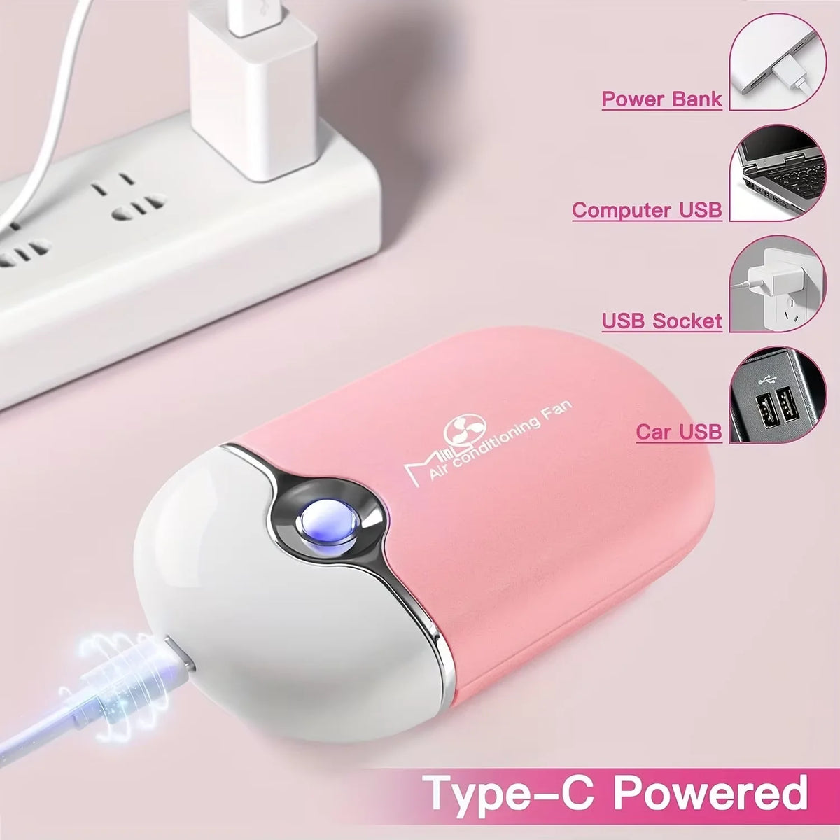 USB Rechargeable Eyelash Extension Fan Dryer | Quick-Dry Lash Lash Extension Fan QXL