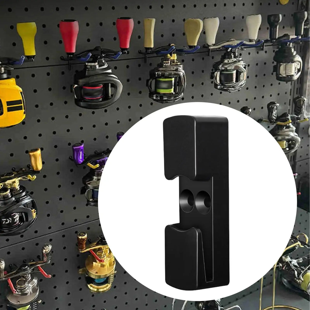 Fishing Reel Wall Mount Holder | Quick-Release Storage Fishing Reel Holder QXL