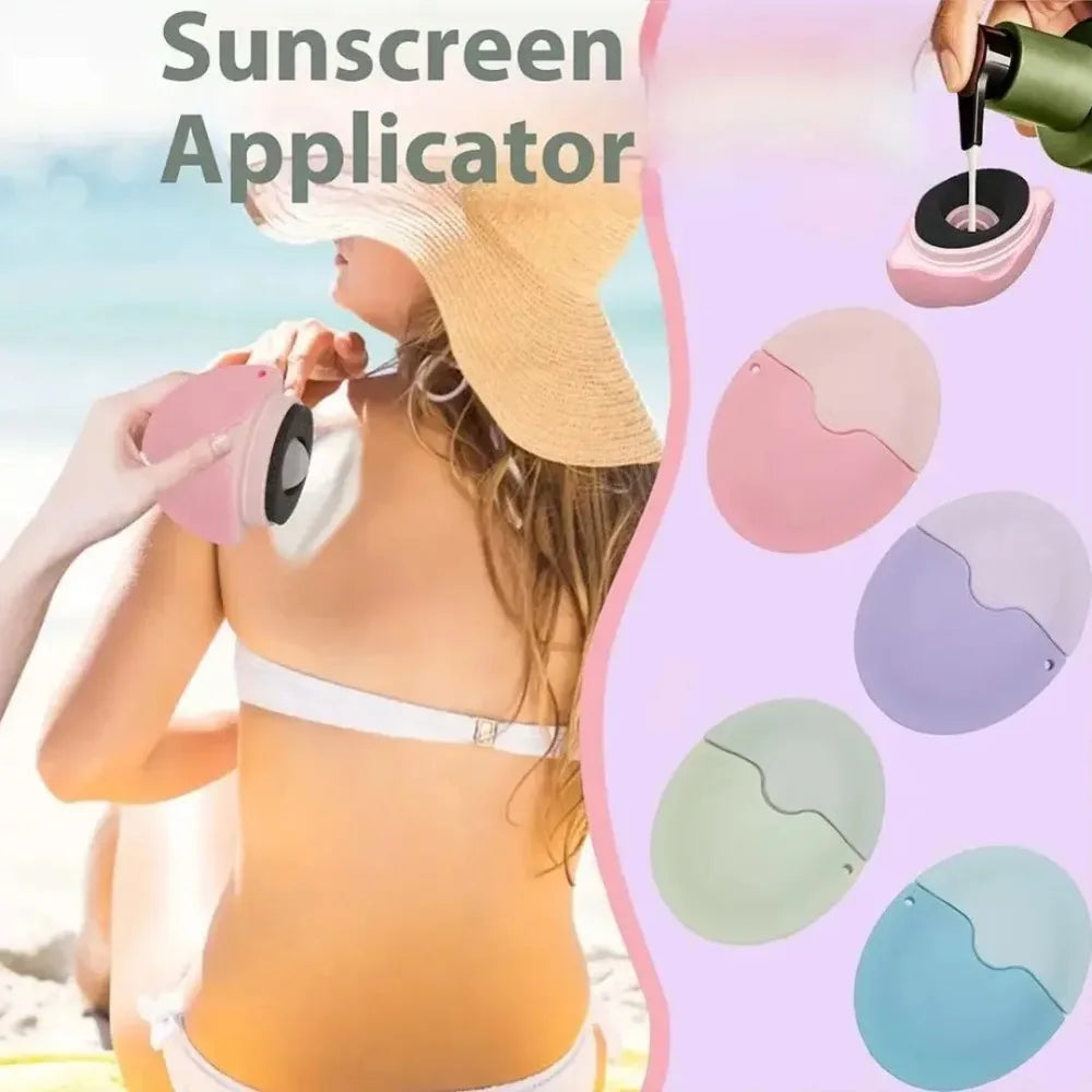 Silicone Sunscreen Lotion Applicator | Refillable Roll-On Sponge Lotion Applicator QXL