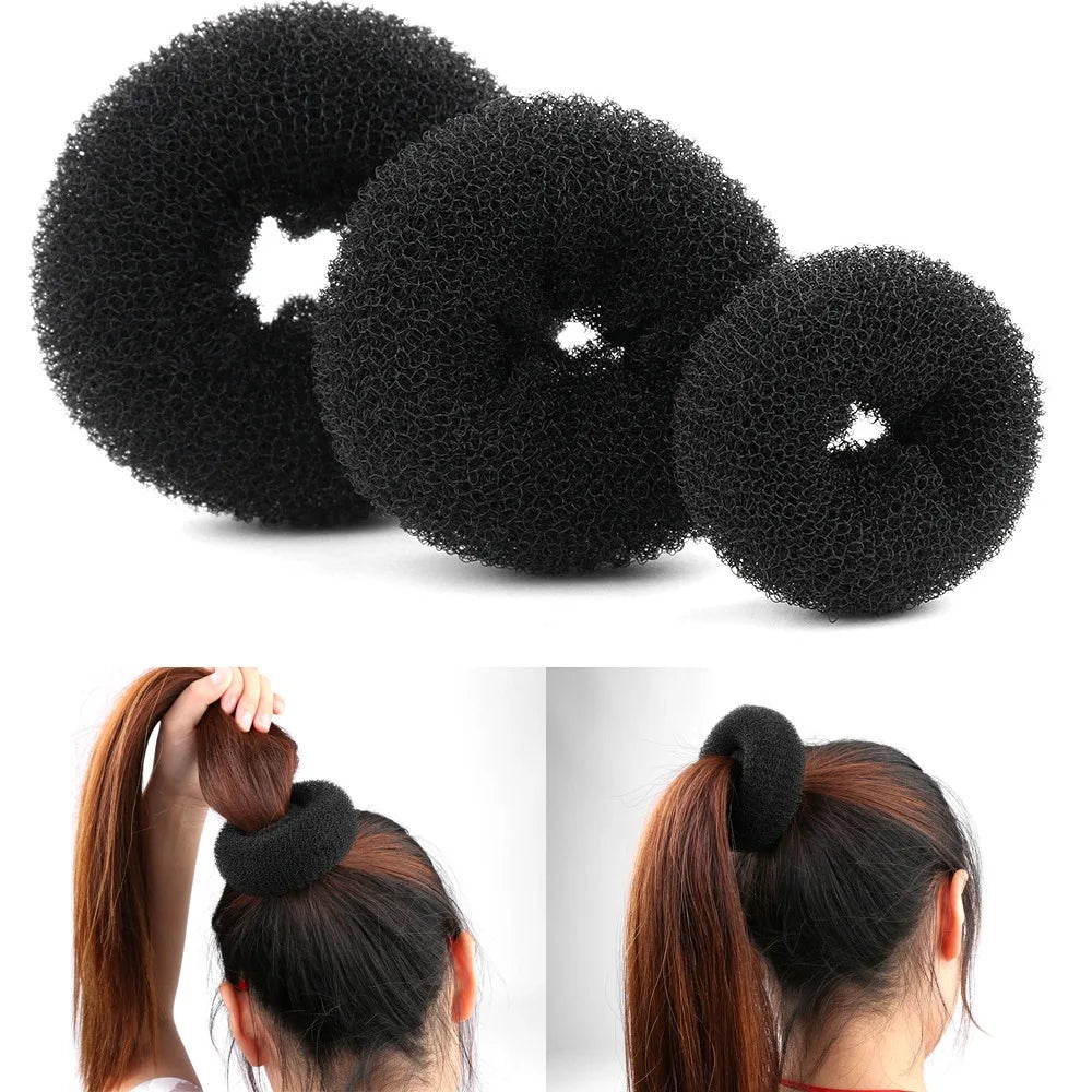 Magic Donut Hair Bun Maker Ring – Easy Updo Tool S/M/L Hair Bun Maker QXL
