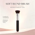 KOSSHOW Flat Top Makeup Brush – Blush, Contour & Foundation Makeup Brush QXL black