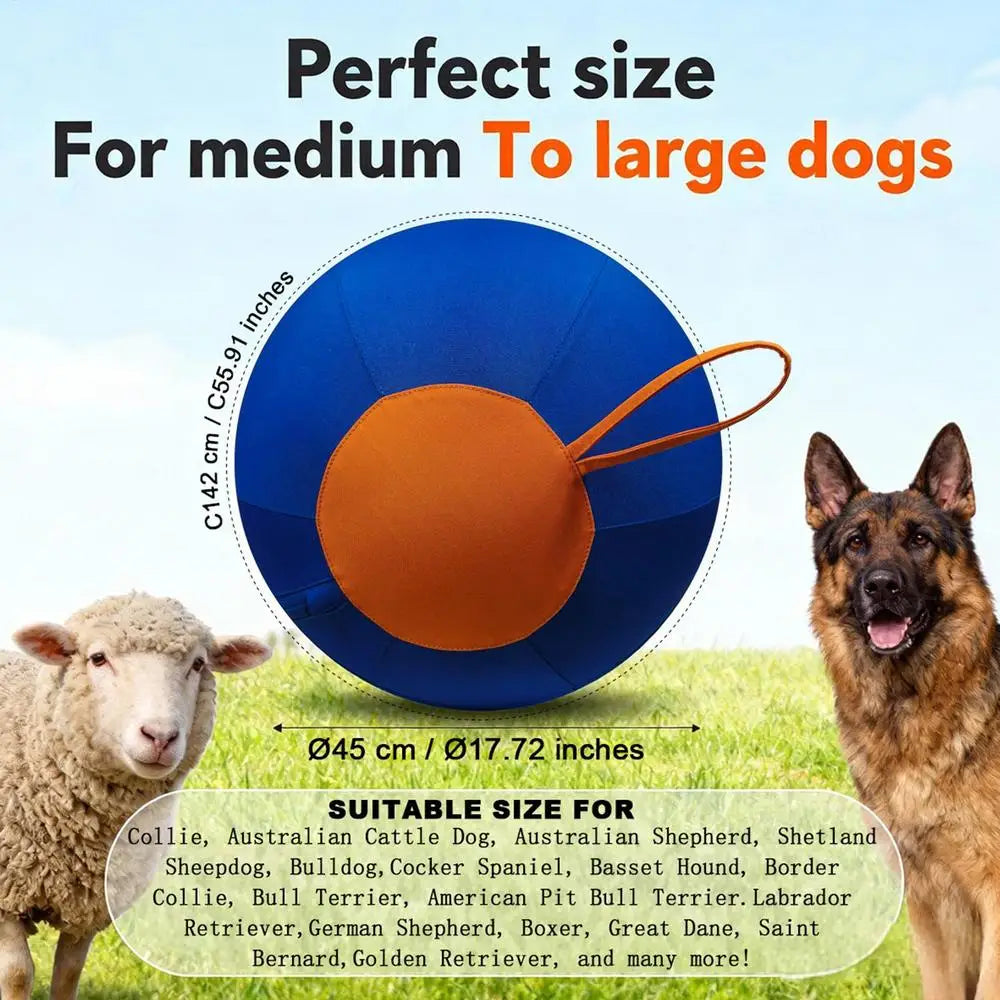 Large Dog Herding Ball – Interactive PVC Training & Play Toy Dog Herding Ball QXL 1pcs