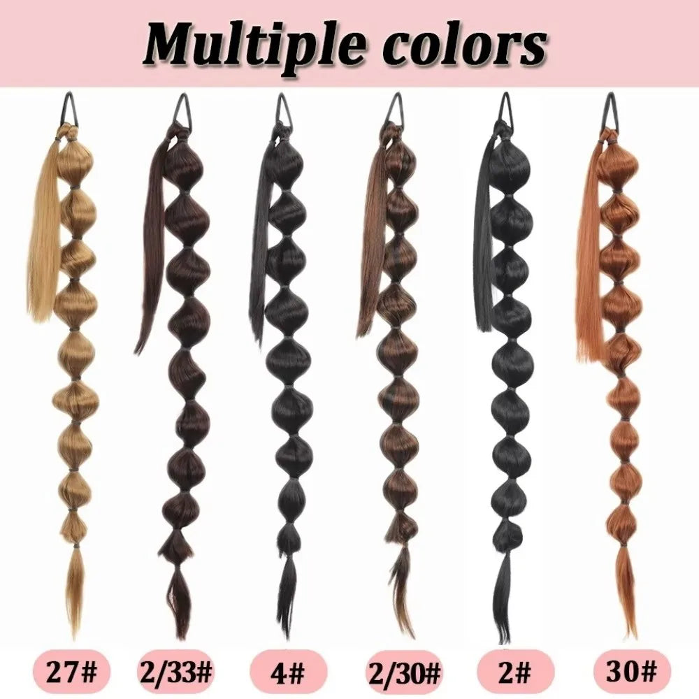 75cm Bubble Ponytail Extension – Fluffy African Style Ponytail Hair Extension QXL