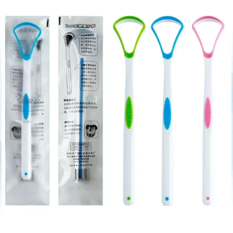 Tongue Scraper & Brush for Adults & Kids | Fresh Breath Tool Tongue Scraper QXL