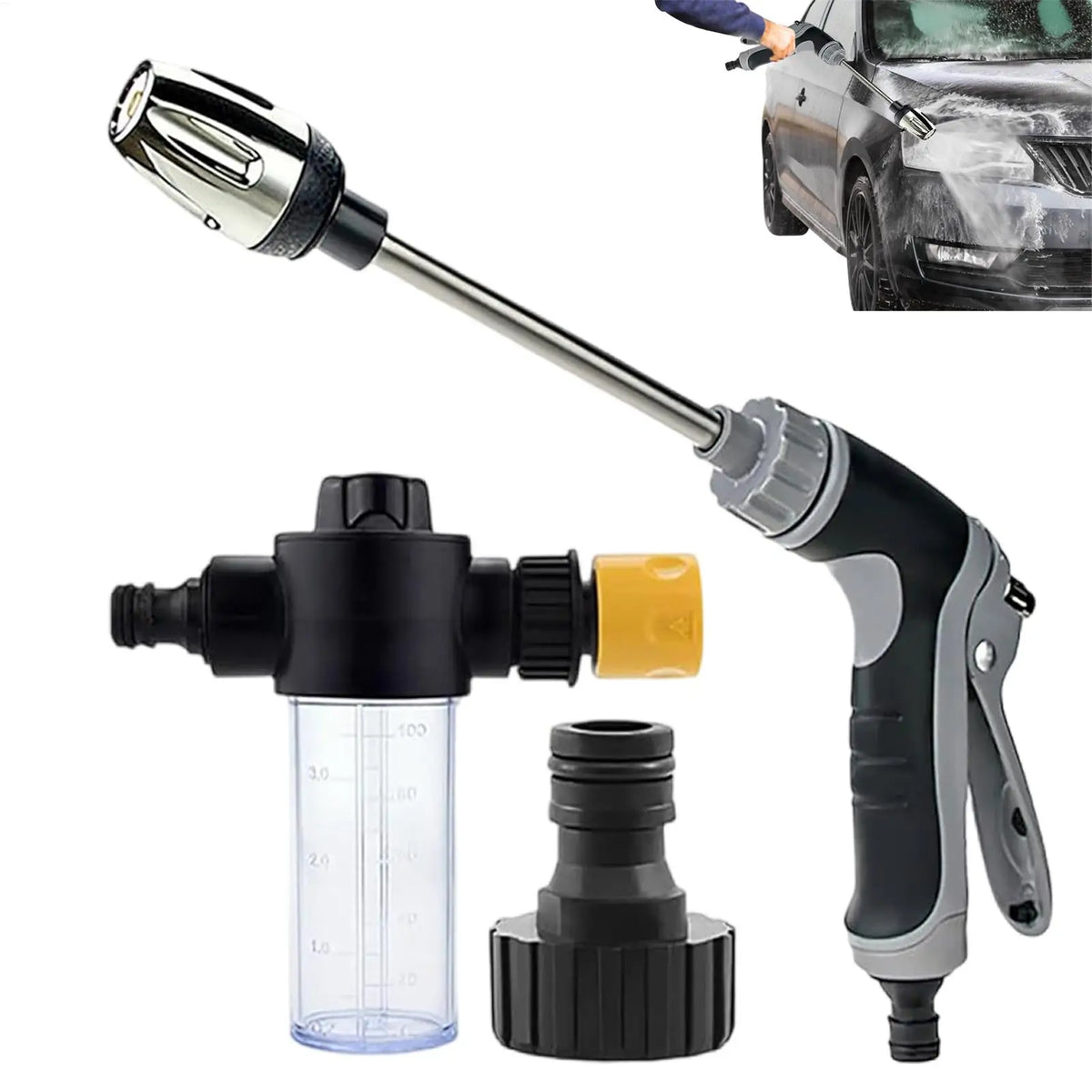 High-Pressure Garden Hose Nozzle & Car Wash Spray Gun Garden Hose Nozzle QXL