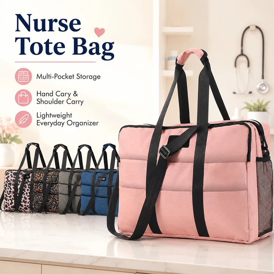 Waterproof Nurse Work Handbag | Multi-Compartment Tote Work Tote Bag QXL