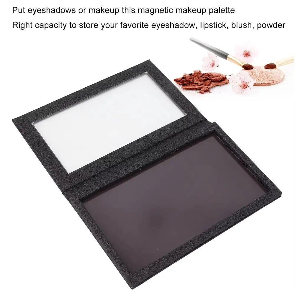 Large Magnetic Empty Eyeshadow Palette – Clear Lid DIY Storage Makeup Palette Organizer QXL