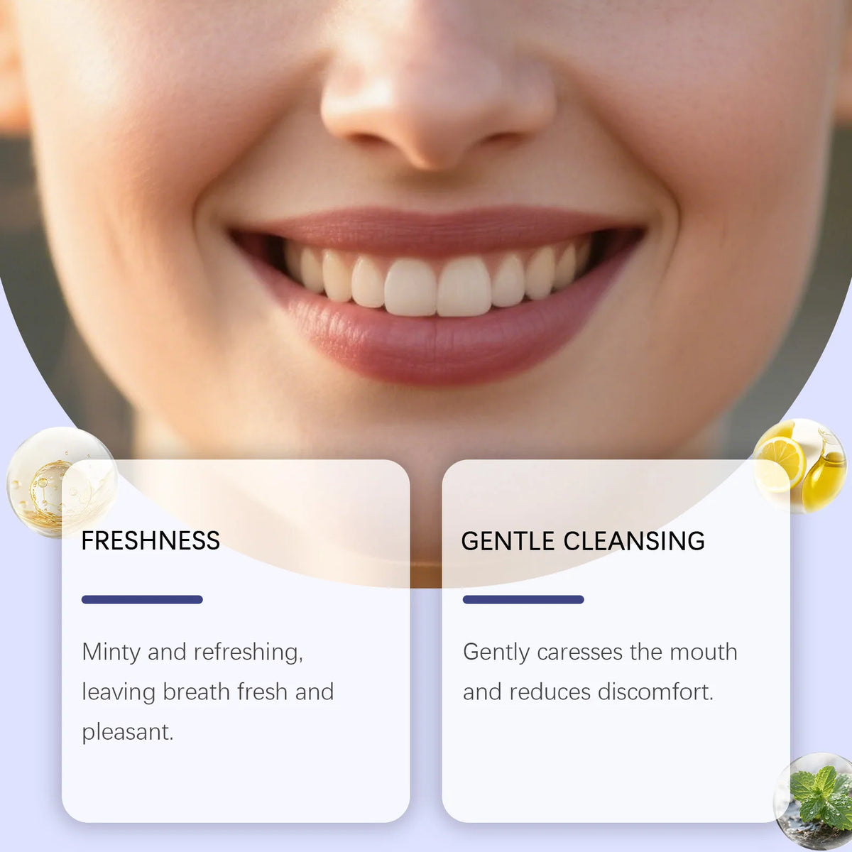 Whitening Peppermint Mouthwash | Fresh Breath & Plaque Control Whitening Mouthwash QXL