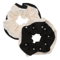 2-Pack Soft Fabric Hair Scrunchies | Elastic Ponytail Holders Hair Scrunchies QXL Default Title