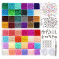 Stainless Steel Bead Loom Kit | 48 Clay Beads DIY Jewelry Bead Loom Kit QXL B