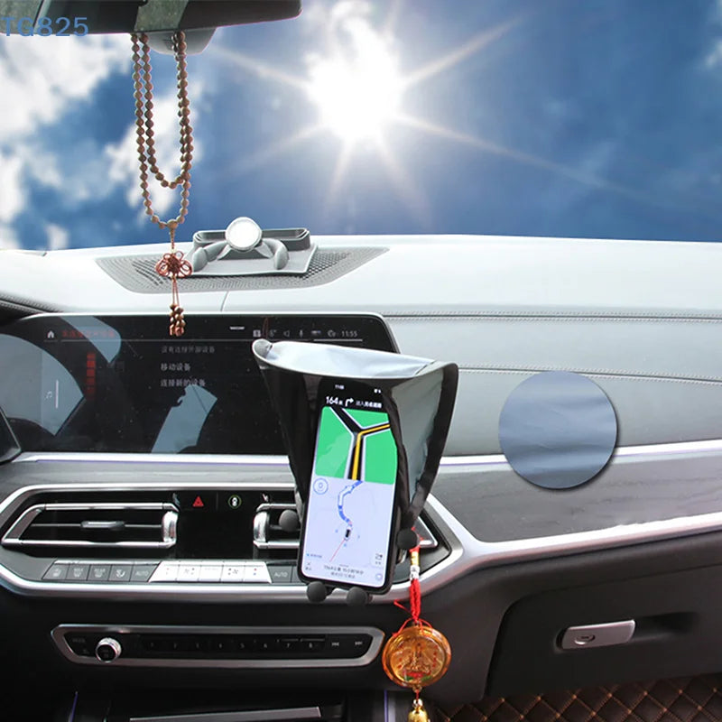 Phone Sun Shade for Car & Motorcycle | UV Screen Shield Phone Sun Shade QXL