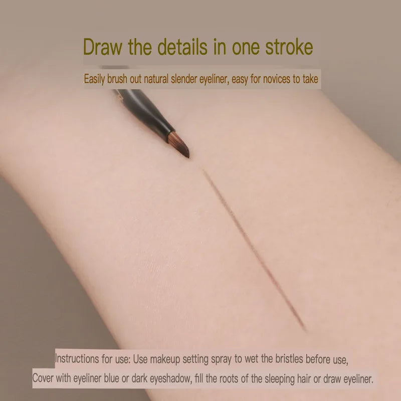 Angled Eyeliner Brush | Fine Detail Eye Makeup Brush Eyeliner Makeup Brush QXL