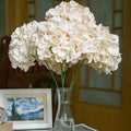 Artificial Hydrangea Flowers with Stems | Wedding & Home Decor Artificial Flowers QXL WHITE 2pcs