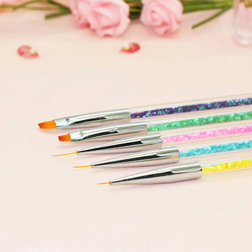 8-Piece Nail Art Pen & Dotting Tool Set | DIY Manicure Nail Art Pen Set QXL Default Title