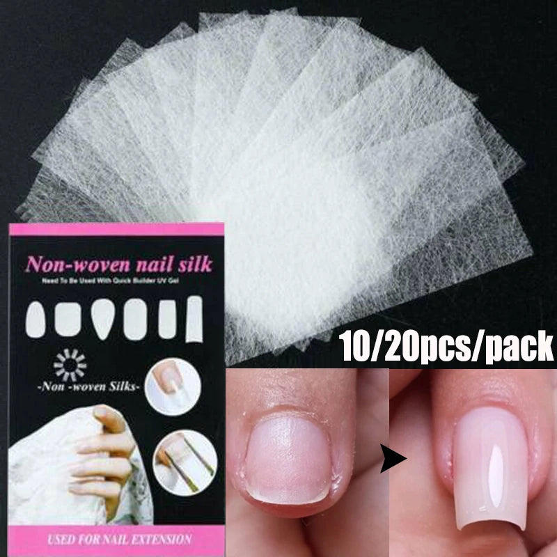 Silk Fiberglass Nail Extension Forms | Non-Woven DIY Set Nail Extension Forms QXL