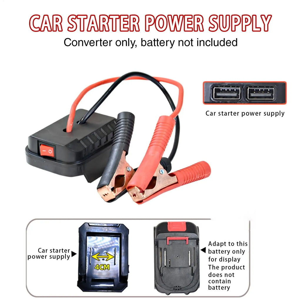 Portable Car Battery Jump Starter | Compact Emergency Power Pack Car Jump Starter QXL
